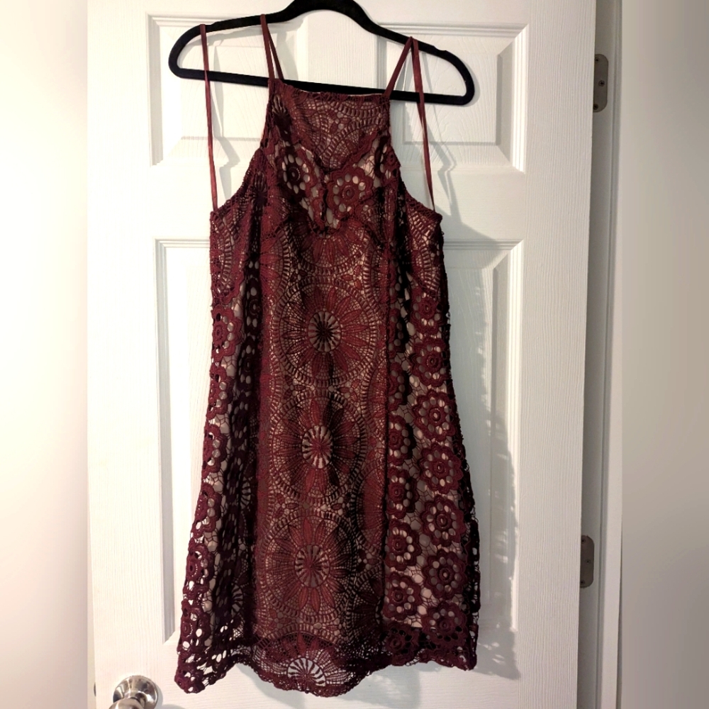 Francesca's Lace Crochet Dress